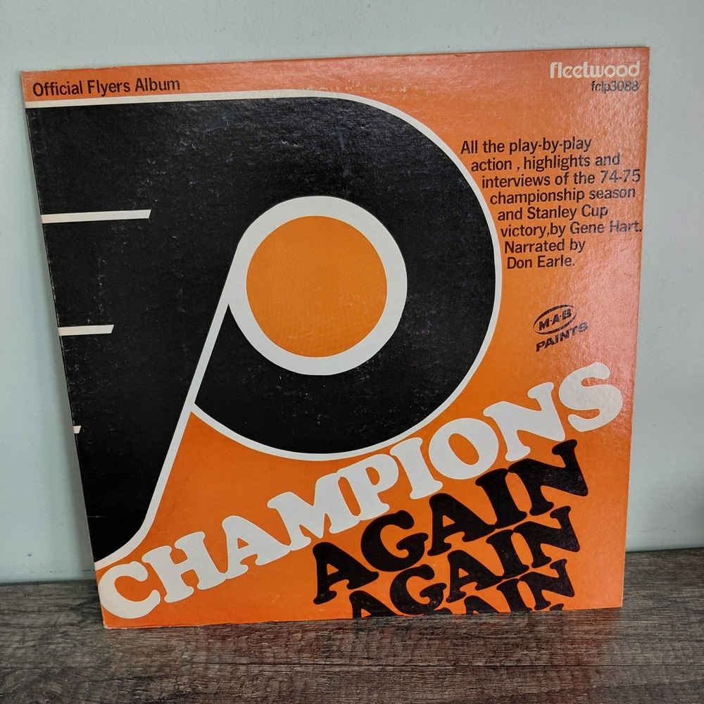 Philadelphia Flyers Champions Again Again Again 1974-75 Stanley Cup Vinyl LP